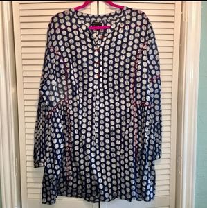 Lane Bryant cotton Tunic w/unique details